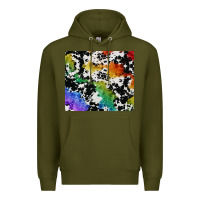 Army Green rainbow pride cowhide tumbler Premium Hoodie - FaDigitalArtStudio