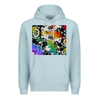 Blue Mist rainbow pride cowhide tumbler Premium Hoodie - FaDigitalArtStudio