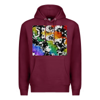 Burgundy rainbow pride cowhide tumbler Premium Hoodie - FaDigitalArtStudio