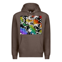 Coffee rainbow pride cowhide tumbler Premium Hoodie - FaDigitalArtStudio