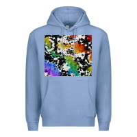 Colony Blue rainbow pride cowhide tumbler Premium Hoodie - FaDigitalArtStudio