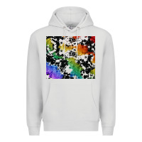 Dove Grey rainbow pride cowhide tumbler Premium Hoodie - FaDigitalArtStudio