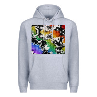 Heather Grey rainbow pride cowhide tumbler Premium Hoodie - FaDigitalArtStudio