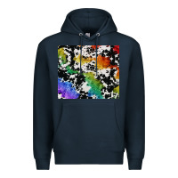 Navy rainbow pride cowhide tumbler Premium Hoodie - FaDigitalArtStudio