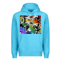 Ocean Blue rainbow pride cowhide tumbler Premium Hoodie - FaDigitalArtStudio