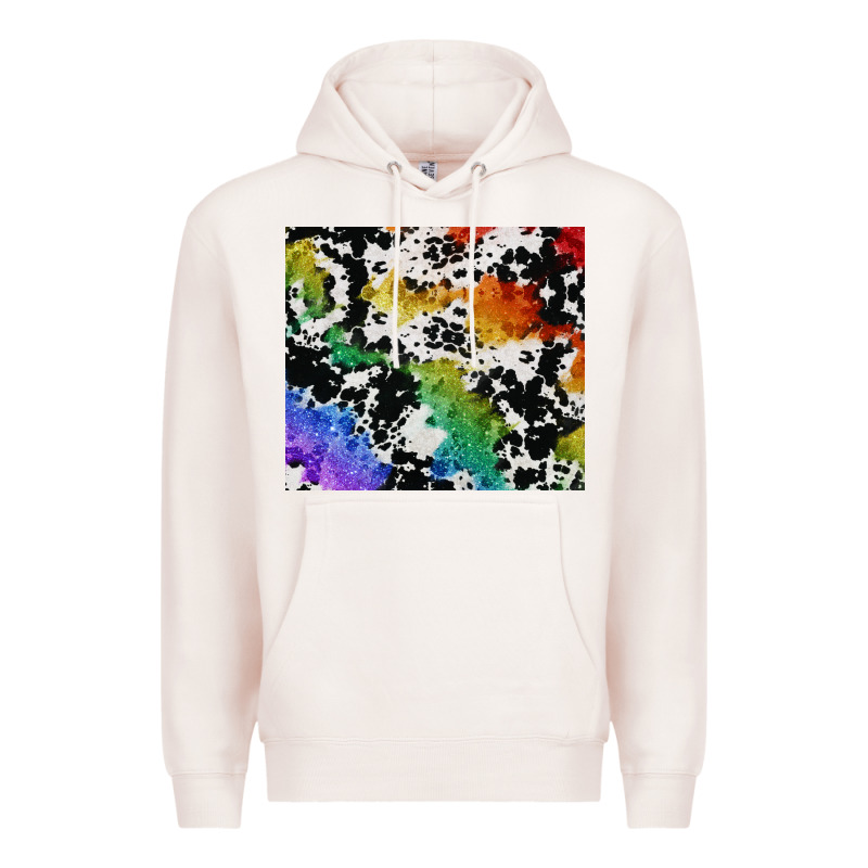 Rainbow Pride Cowhide Tumbler Premium Hoodie by FaDigitalArtStudio | Teevron