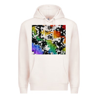 Pale Pink rainbow pride cowhide tumbler Premium Hoodie - FaDigitalArtStudio