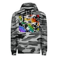 Slate Camo rainbow pride cowhide tumbler Premium Hoodie - FaDigitalArtStudio