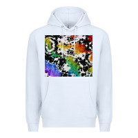 White rainbow pride cowhide tumbler Premium Hoodie - FaDigitalArtStudio