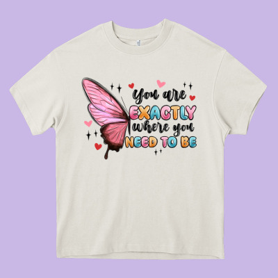 You Sre Exactly Where You Need To Be Heavy Core Tee Designed By Maliassmallbusiness