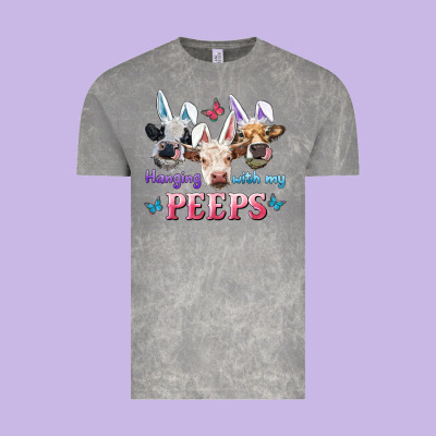 Hanging With My Peeps Cows Vintage Tee Designed By Ranaportraitstore