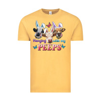 Vintage Mustard Hanging With My Peeps Cows Vintage Tee - RanaPortraitStore