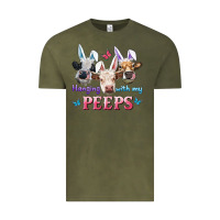 Vintage Olive Hanging With My Peeps Cows Vintage Tee - RanaPortraitStore
