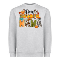 Heather Grey one thankful mama Heavyweight Sweatshirt - CowGirlArtShop