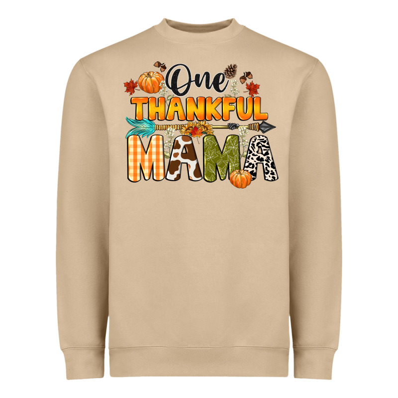 One Thankful Mama Heavyweight Sweatshirt by CowGirlArtShop | Teevron
