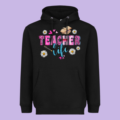Teacher Life Heavyweight Hoodie Designed By Bundleandbundleshop