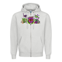 Halloween Coffee Cups Zipper Hoodie | Teevron