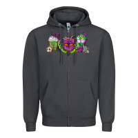 Smoke Halloween Coffee Cups Zipper Hoodie - FaDigitalArtStudio