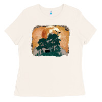 Bone wilderness leopard Ladies Tee - MaliasSmallBusiness