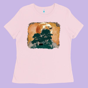 Wilderness Leopard Ladies Tee Designed By Maliassmallbusiness