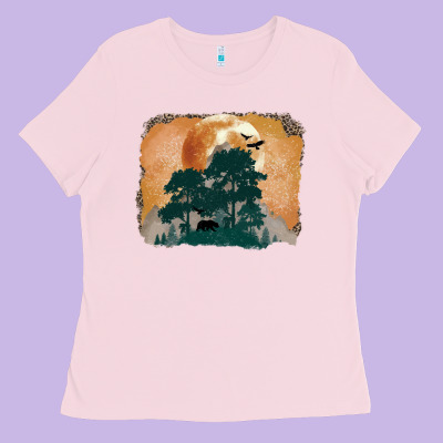 Wilderness Leopard Ladies Tee Designed By Maliassmallbusiness