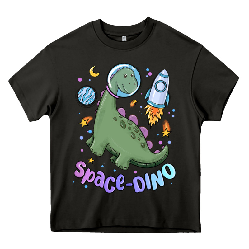Space Dino Heavy Core Tee by MaliasSmallBusiness | Teevron