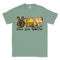 Sage Peace Love Wild cat Classic Tee - LillyAllenDesigns