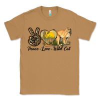 Toasted Coconut Peace Love Wild cat Classic Tee - LillyAllenDesigns