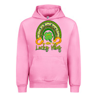 Fuchsia Pink lucky vibes Urban Hoodie - Artiststas