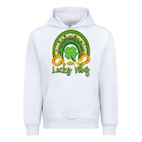 White lucky vibes Urban Hoodie - Artiststas