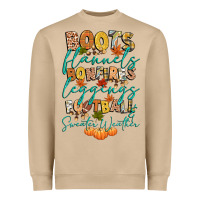 Mushroom boots flannels bonfires football Heavyweight Sweatshirt - CowGirlArtShop