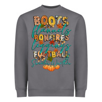 Storm boots flannels bonfires football Heavyweight Sweatshirt - CowGirlArtShop