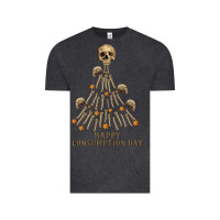 Vintage Black Happy Consumption Day Vintage Tee - RanaPortraitStore