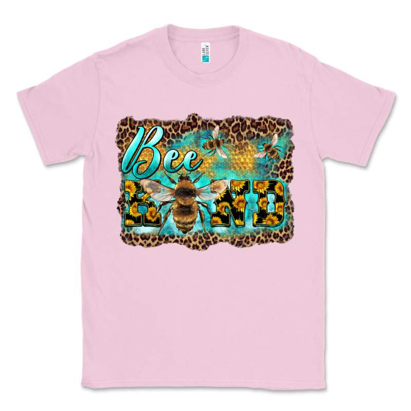 Bee Kind With Sunflower And Leopard Background Classic Tee by Artiststas | Teevron