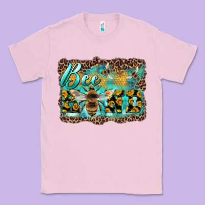 Bee Kind With Sunflower And Leopard Background Classic Tee Designed By Artiststas