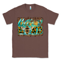Chestnut bee kind with sunflower and leopard background Classic Tee - Artiststas