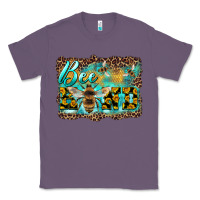 Lavender bee kind with sunflower and leopard background Classic Tee - Artiststas