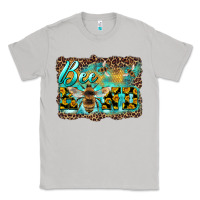 Moon Dust bee kind with sunflower and leopard background Classic Tee - Artiststas
