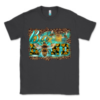 Smoke bee kind with sunflower and leopard background Classic Tee - Artiststas