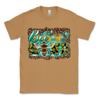 Toasted Coconut bee kind with sunflower and leopard background Classic Tee - Artiststas