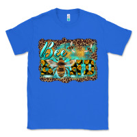 True Royal bee kind with sunflower and leopard background Classic Tee - Artiststas