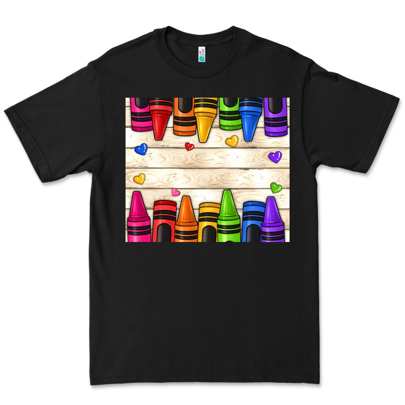 Custom Teacher Name Crayons Premium Tee by NancyCooperArtShop | Teevron