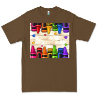Cacao custom teacher name crayons Premium Tee - NancyCooperArtShop