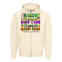 Sandshell Beads parades king cake crawfish Mardi Gras Zipper Hoodie - FaDigitalArtStudio
