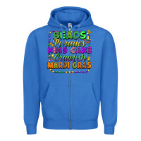 True Royal Beads parades king cake crawfish Mardi Gras Zipper Hoodie - FaDigitalArtStudio