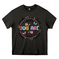Asphalt you are enough Heavy Core Tee - MaliasSmallBusiness