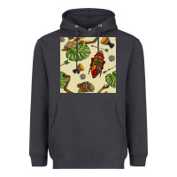 Smoke african woman and mask seamless pattern Heavyweight Hoodie - BundleAndBundleShop