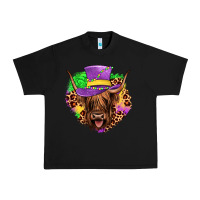 Black highland cow mardi gras Urban Heavy Tee - JahusDesignShop