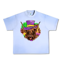 Grape Ice highland cow mardi gras Urban Heavy Tee - JahusDesignShop