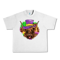 Lunar Rock highland cow mardi gras Urban Heavy Tee - JahusDesignShop